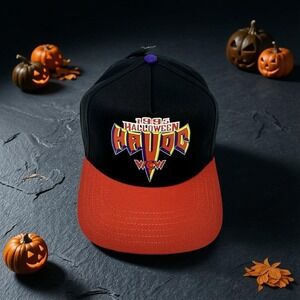 WWE WCW Halloween Havoc 1995 Retro Snapback Hat Cap - Black Orange - NWT
